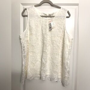 Cato Beige Lace Tank